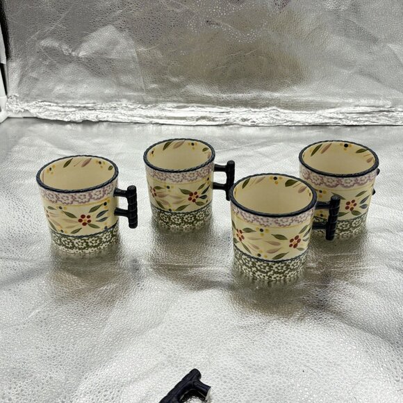 Temptations By Tara Mugs Desert Plate Set Of 8 Ovenware‎ Old World Blue **Read - Picture 11 of 16